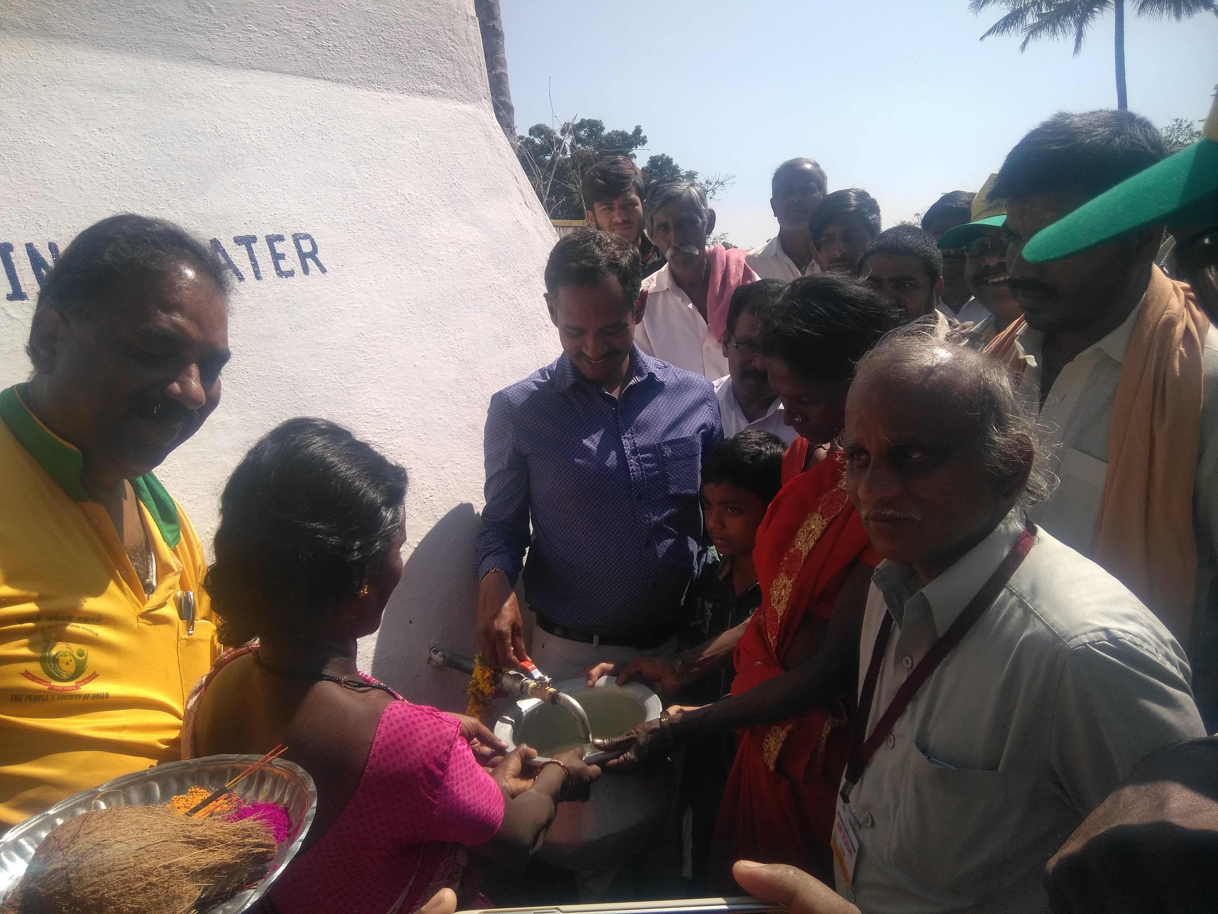 Inauguration of Safe drinking water at Noor onthu Malai village by District Collector